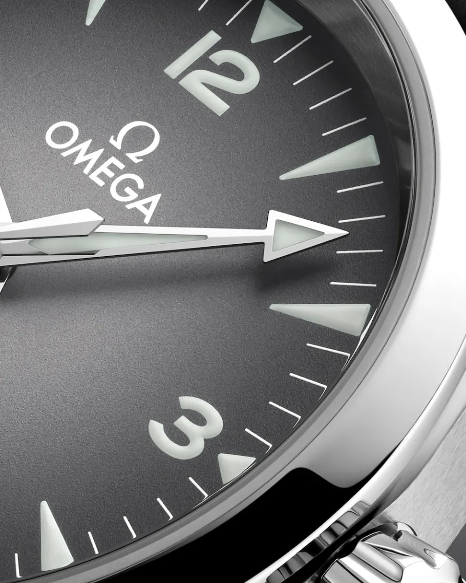 38 mm, acier sur bracelet en cuir|OMEGA Outlet