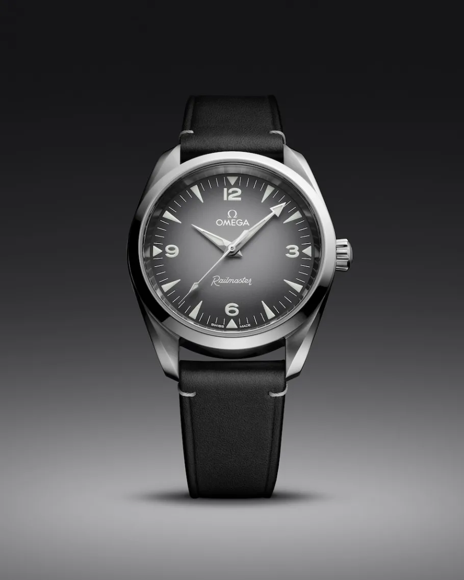 38 mm, acier sur bracelet en cuir|OMEGA Outlet