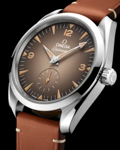 38 mm, acier sur bracelet en cuir|OMEGA Hot