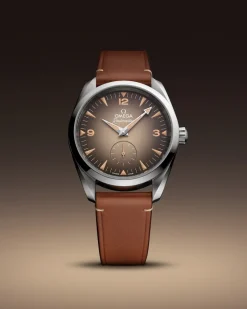 38 mm, acier sur bracelet en cuir|OMEGA Hot