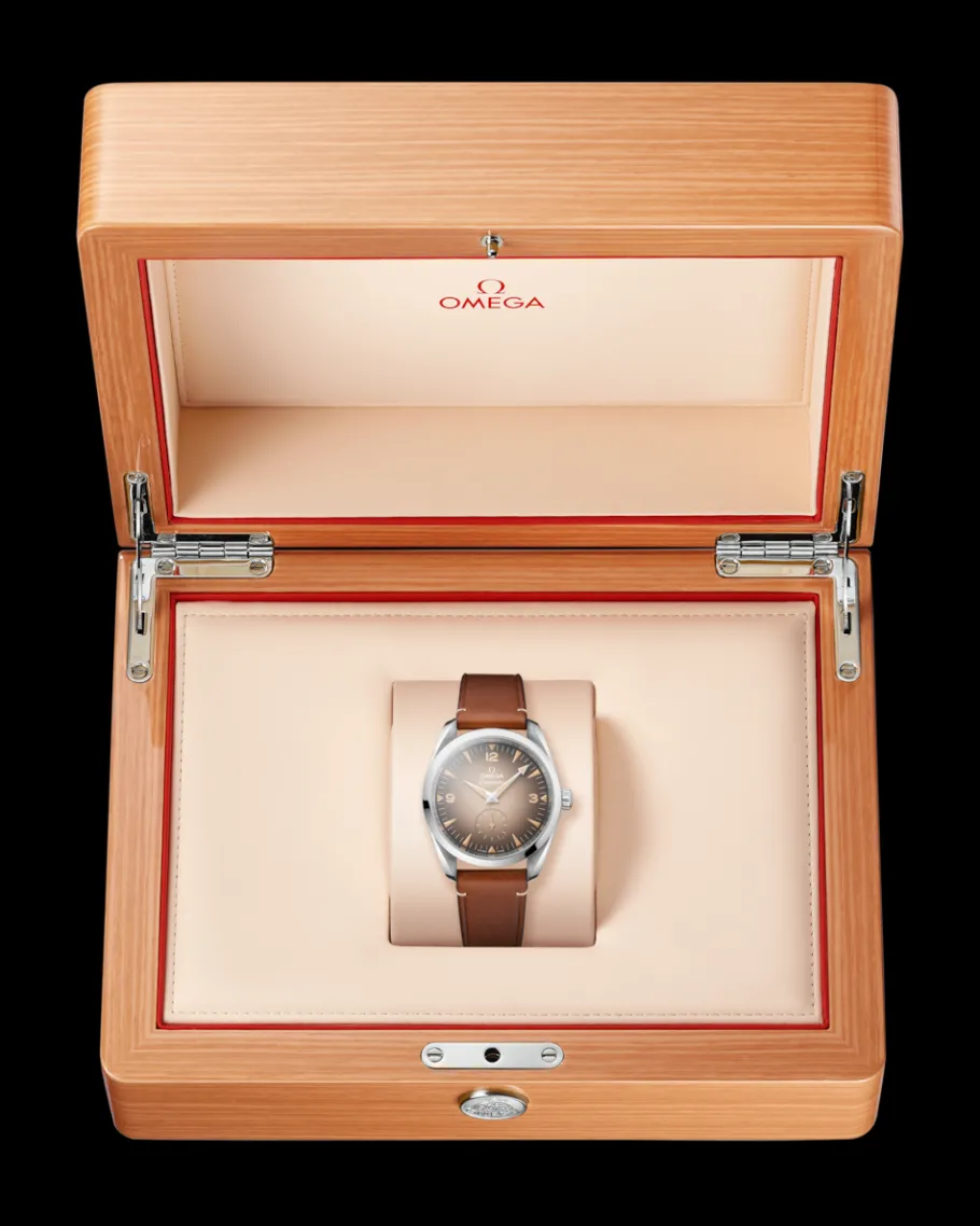 38 mm, acier sur bracelet en cuir|OMEGA Hot