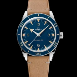 41 mm, acier sur bracelet en cuir|OMEGA Discount