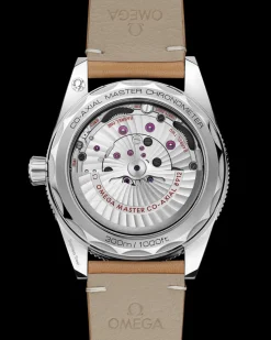 41 mm, acier sur bracelet en cuir|OMEGA Discount