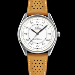 39,5 mm, acier sur bracelet en cuir|OMEGA Discount