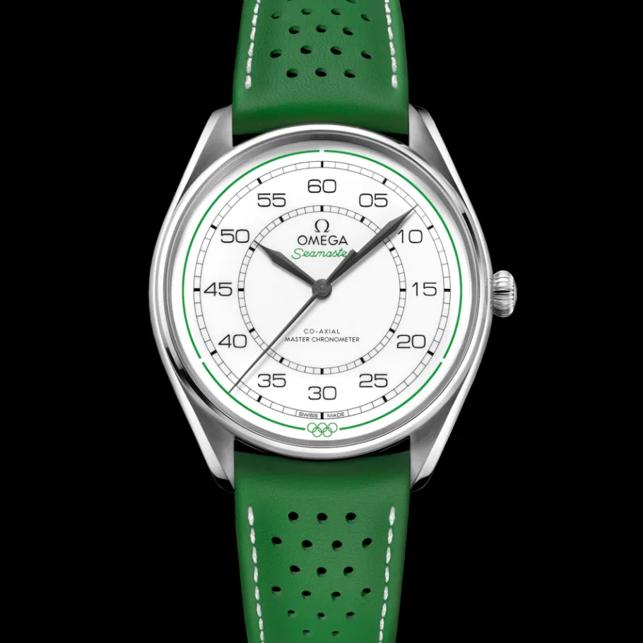 39,5 mm, acier sur bracelet en cuir|OMEGA Online