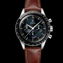 39,7 mm, acier sur bracelet en cuir|OMEGA Clearance