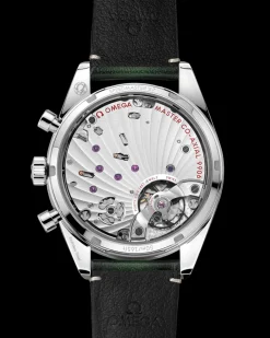 40,5 mm, acier sur bracelet en cuir|OMEGA Discount