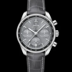 38 mm, acier sur bracelet en cuir|OMEGA Hot