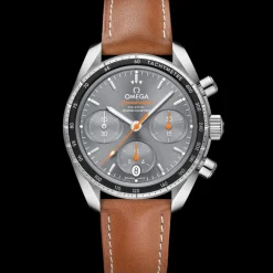 38 mm, acier sur bracelet en cuir|OMEGA Fashion