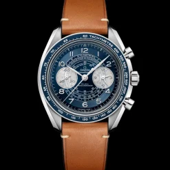 43 mm, acier sur bracelet en cuir|OMEGA Clearance