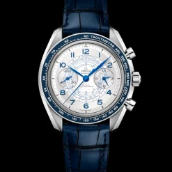 43 mm, acier sur bracelet en cuir|OMEGA Online