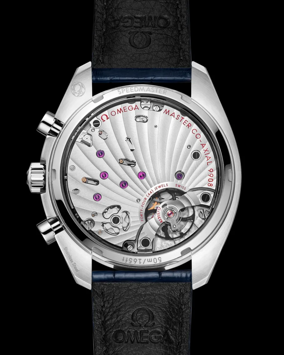 43 mm, acier sur bracelet en cuir|OMEGA Online