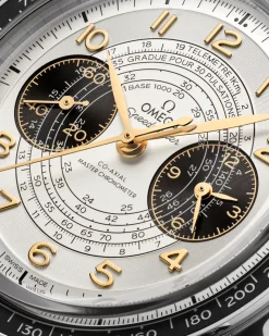 43 mm, acier sur bracelet en cuir|OMEGA Discount