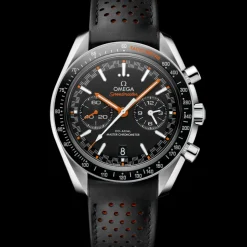 44,25 mm, acier sur bracelet en cuir|OMEGA Online