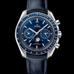 44,25 mm, acier sur bracelet en cuir|OMEGA Best