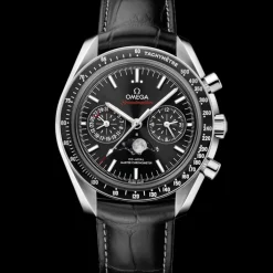 44,25 mm, acier sur bracelet en cuir|OMEGA Sale