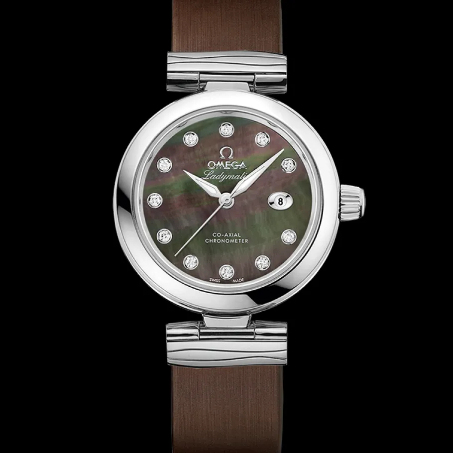 34 mm, acier sur bracelet en cuir|OMEGA Clearance