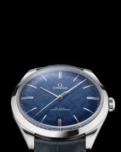 40 mm, acier sur bracelet en cuir|OMEGA Online