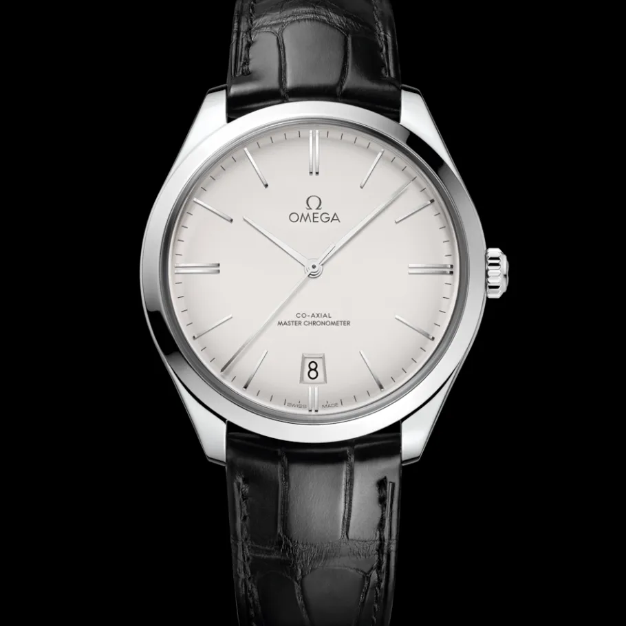 40 mm, acier sur bracelet en cuir|OMEGA Fashion