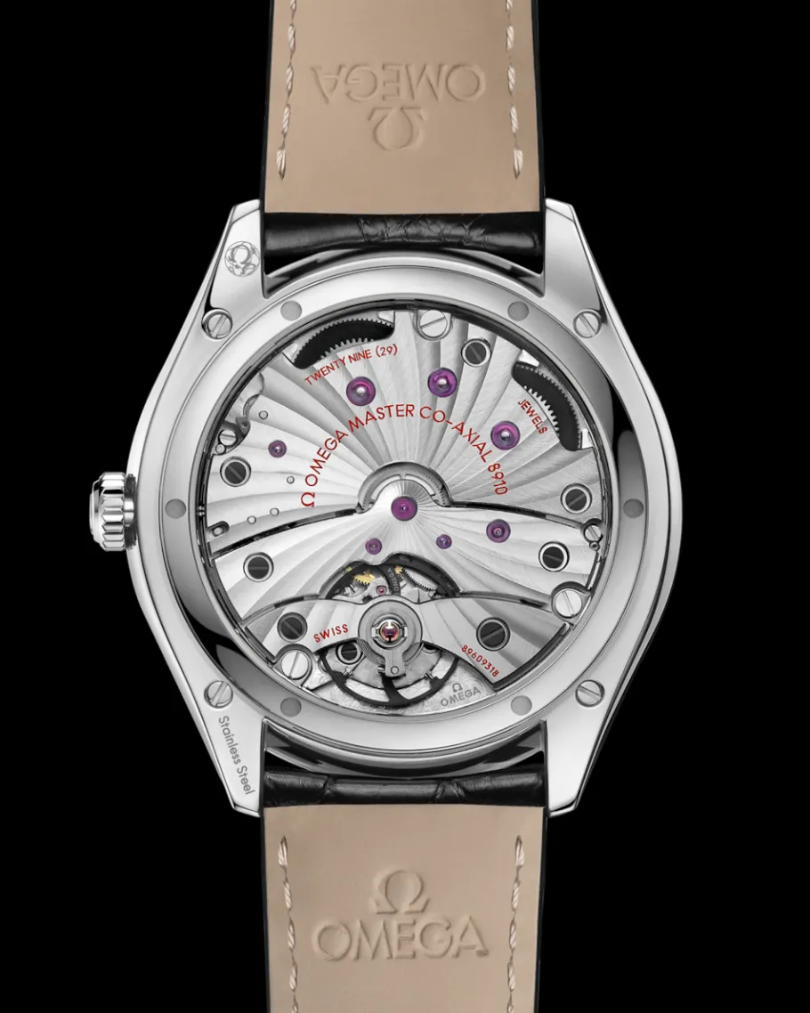 40 mm, acier sur bracelet en cuir|OMEGA Fashion