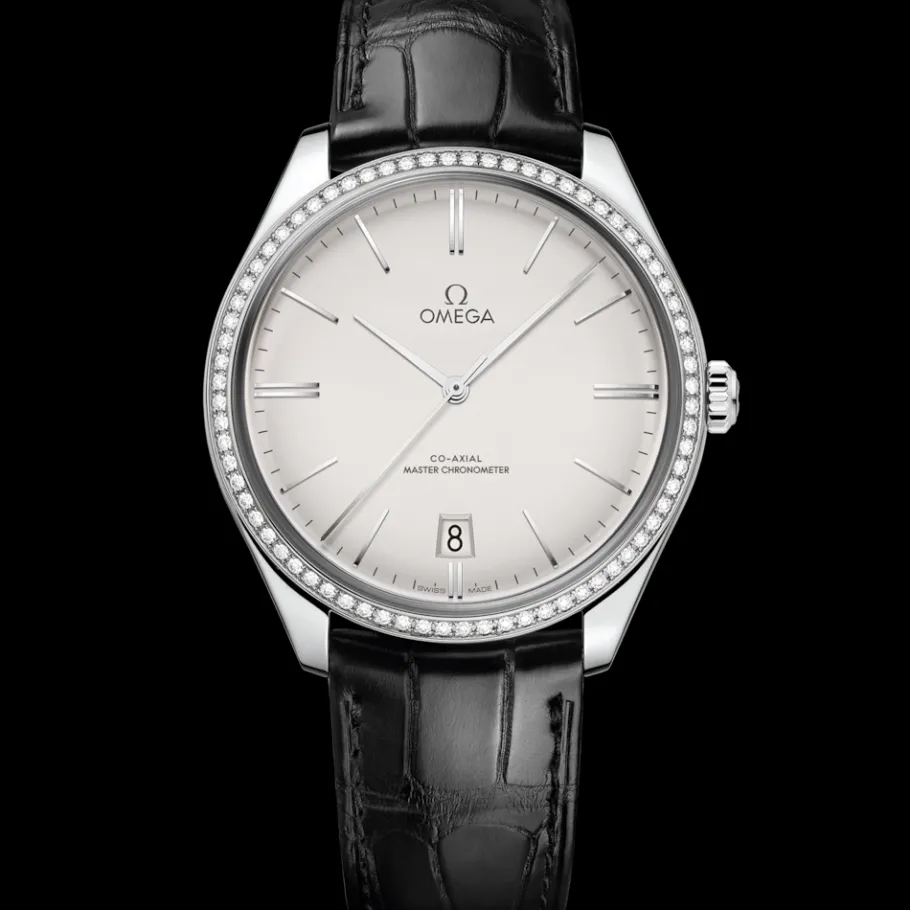 40 mm, acier sur bracelet en cuir|OMEGA Hot