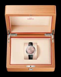 41 mm, acier sur bracelet en cuir|OMEGA New