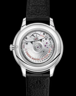 41 mm, acier sur bracelet en cuir|OMEGA New