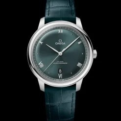 40 mm, acier sur bracelet en cuir|OMEGA Fashion