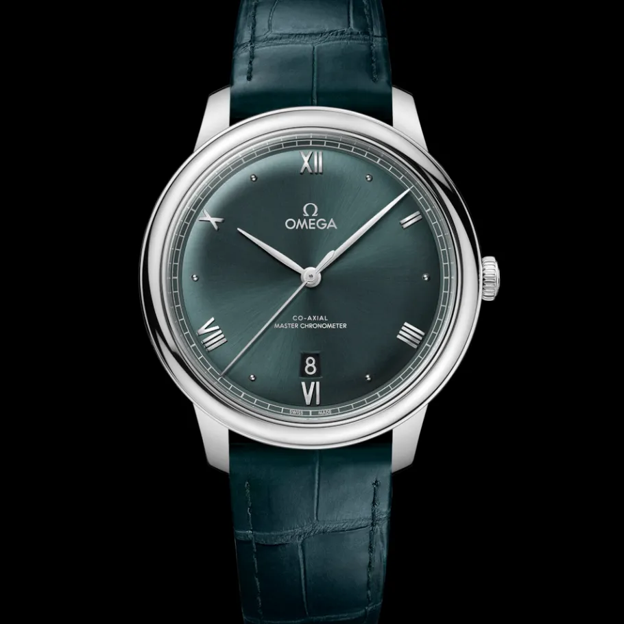 40 mm, acier sur bracelet en cuir|OMEGA Fashion