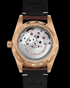 41 mm, Bronze gold sur bracelet en cuir|OMEGA Hot