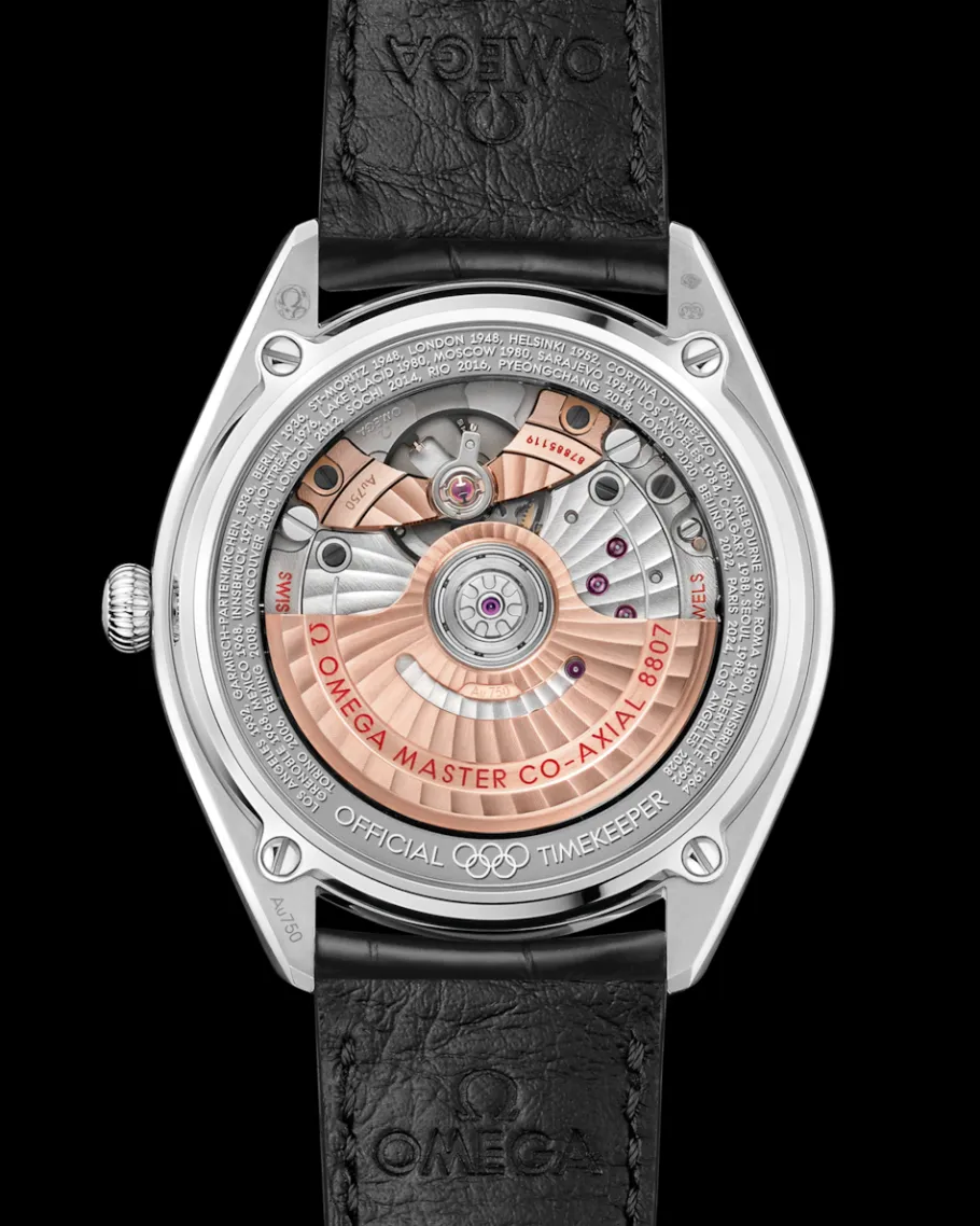 39,5 mm, Canopus Gold™ sur bracelet en cuir|OMEGA Hot