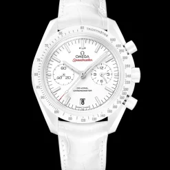 44,25 mm, céramique blanche sur bracelet en cuir|OMEGA Best