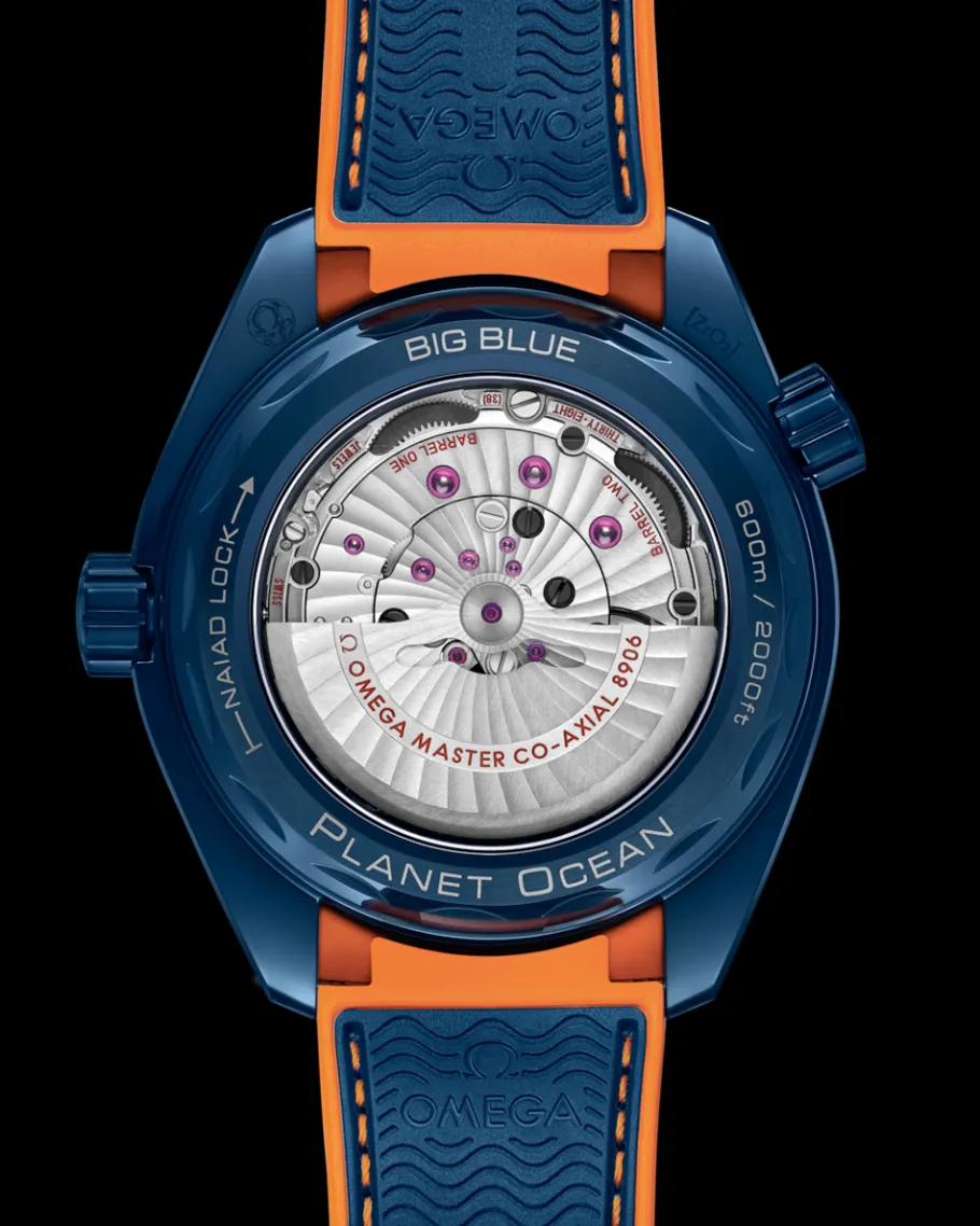 45,5 mm, céramique bleue sur bracelet caoutchouc|OMEGA Best