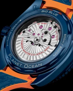 45,5 mm, céramique bleue sur bracelet caoutchouc|OMEGA Best