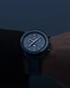 44,25 mm, céramique bleue sur bracelet en cuir|OMEGA Hot