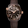 39,5 mm, céramique brune sur bracelet caoutchouc|OMEGA Online