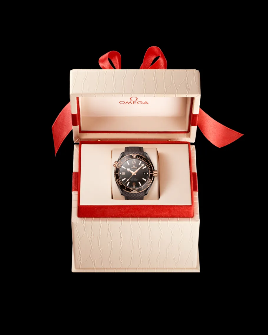 39,5 mm, céramique brune sur bracelet caoutchouc|OMEGA Online