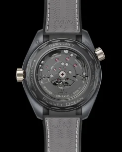 45,5 mm, céramique grise sur bracelet caoutchouc|OMEGA Discount