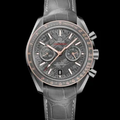 44,25 mm, céramique grise sur bracelet en cuir avec boucle déployante|OMEGA Best