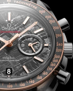 44,25 mm, céramique grise sur bracelet en cuir avec boucle déployante|OMEGA Best