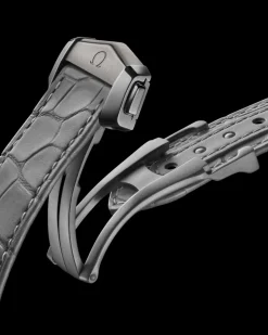 44,25 mm, céramique grise sur bracelet en cuir avec boucle déployante|OMEGA Clearance