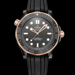 43,5 mm, céramique noire sur bracelet caoutchouc|OMEGA Hot