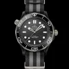 43,5 mm, céramique noire sur bracelet NATO|OMEGA Fashion