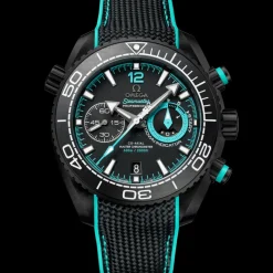 45,5 mm, céramique noire sur bracelet caoutchouc|OMEGA Outlet