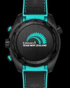 45,5 mm, céramique noire sur bracelet caoutchouc|OMEGA Outlet