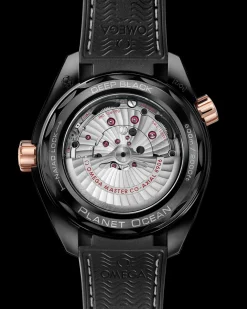 45,5 mm, céramique noire sur bracelet en cuir doublé de caoutchouc|OMEGA Best