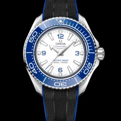 45,5 mm, O‑MEGASTEEL sur bracelet caoutchouc|OMEGA Fashion