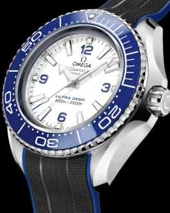 45,5 mm, O‑MEGASTEEL sur bracelet caoutchouc|OMEGA Fashion