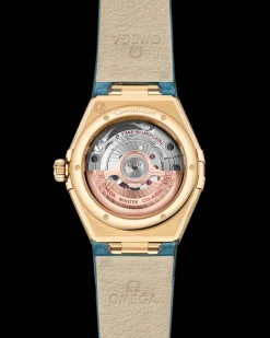 29 mm, or jaune sur bracelet en cuir|OMEGA Fashion