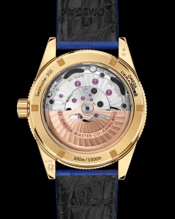 41 mm, or jaune sur bracelet en cuir|OMEGA Fashion